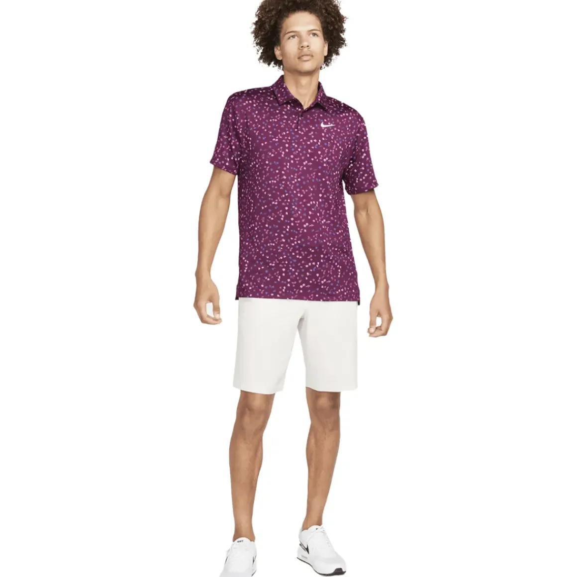 Nike Men's Micro Floral Tour Golf Polo Shirt