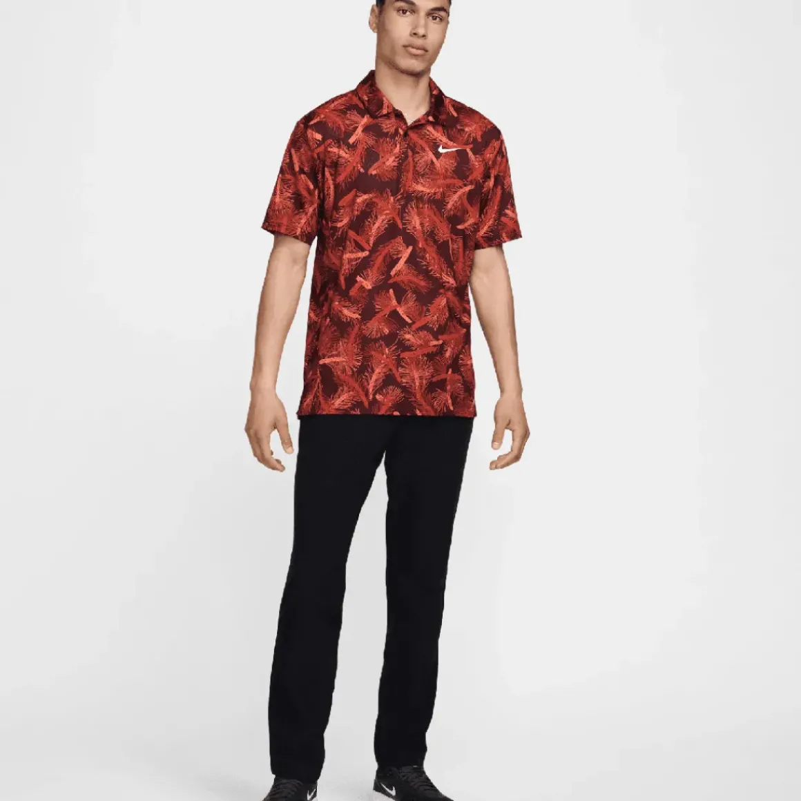 Nike Men's Tour Pine Print Golf Polo Shirt
