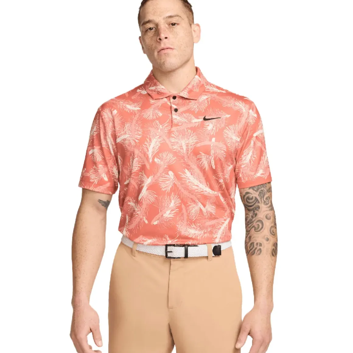 Nike Men's Tour Pine Print Golf Polo Shirt