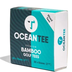 OCEANTEE 54mm & 70mm Bamboo Golf Tees - 40 Mixed Pack