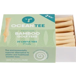 OCEANTEE 59mm Bamboo Castle Golf Tees - 20 Pack