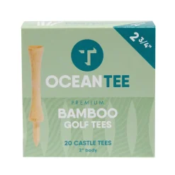 OCEANTEE 59mm Bamboo Castle Golf Tees - 20 Pack