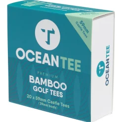 OCEANTEE 59mm Bamboo Castle Golf Tees - 20 Pack