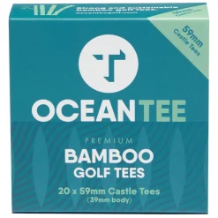 OCEANTEE 59mm Bamboo Castle Golf Tees - 20 Pack