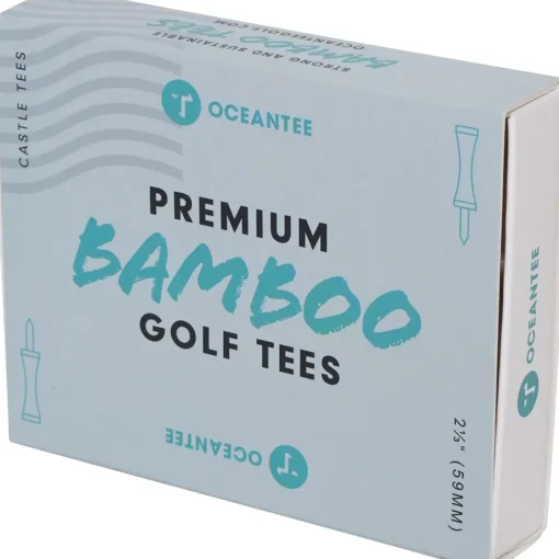 OCEANTEE 59mm Bamboo Castle Golf Tees - 15 Pack
