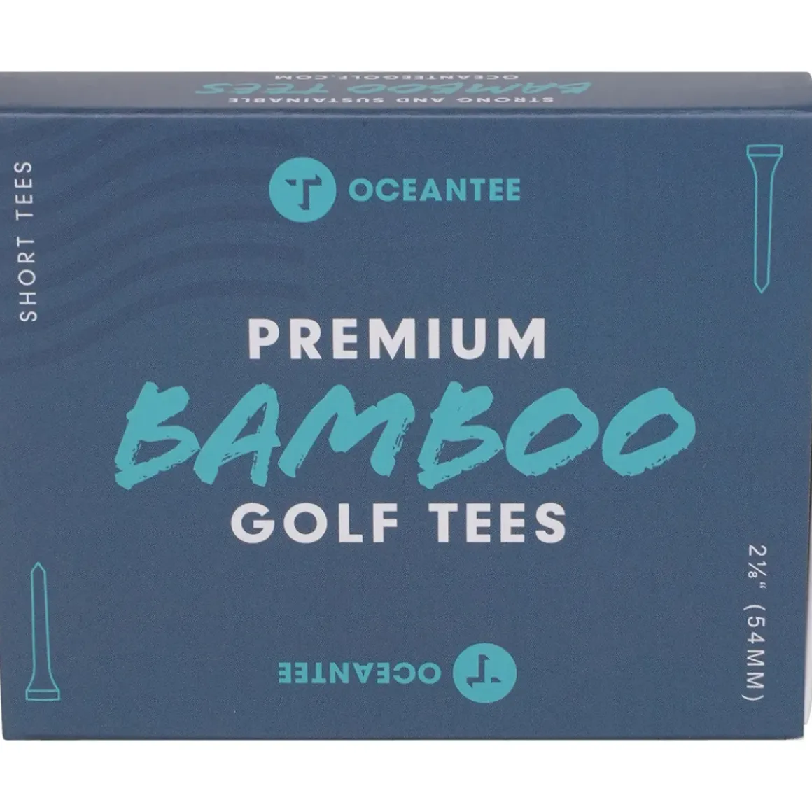 OCEANTEE 54mm Bamboo Golf Tees - 30 Pack