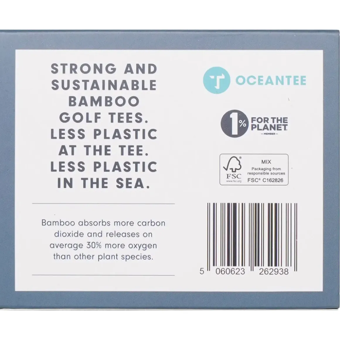 OCEANTEE 54mm Bamboo Golf Tees - 30 Pack