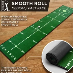 PGA Tour 8FT Deluxe Golf Putting Mat