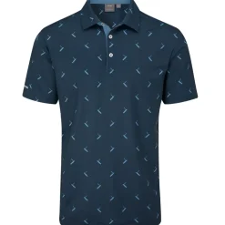 PING Men's Gold Putter Print Golf Polo Shirt