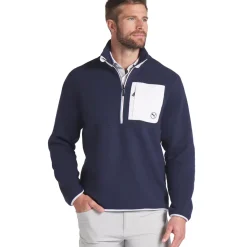 PUMA Fleece Pocket Half Zip Golf Mid Layer