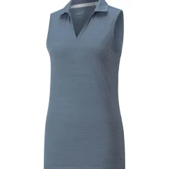 PUMA Ladies CLOUDSPUN Coast Sleeveless Stretch Golf Polo Shirt