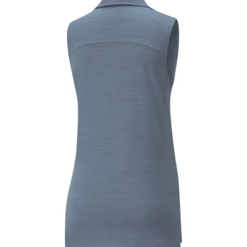 PUMA Ladies CLOUDSPUN Coast Sleeveless Stretch Golf Polo Shirt