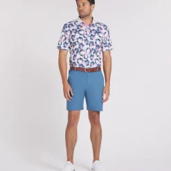 PUMA Men's Borrego Print Golf Polo Shirt