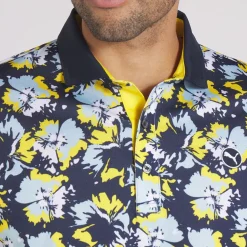 PUMA Men's Borrego Print Golf Polo Shirt