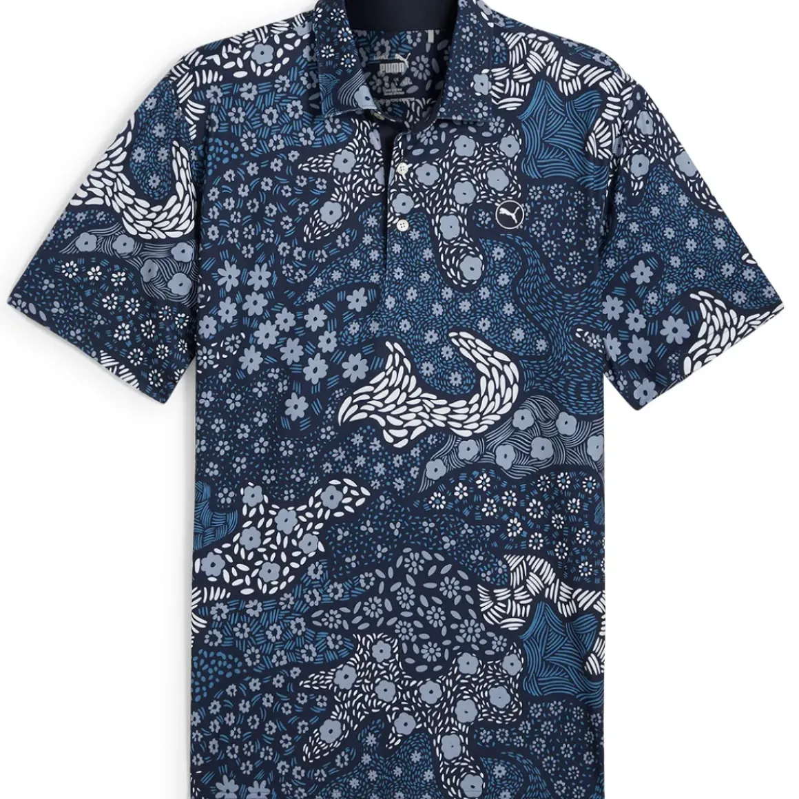 PUMA Men's CLOUDSPUN Bloom Golf Polo Shirt