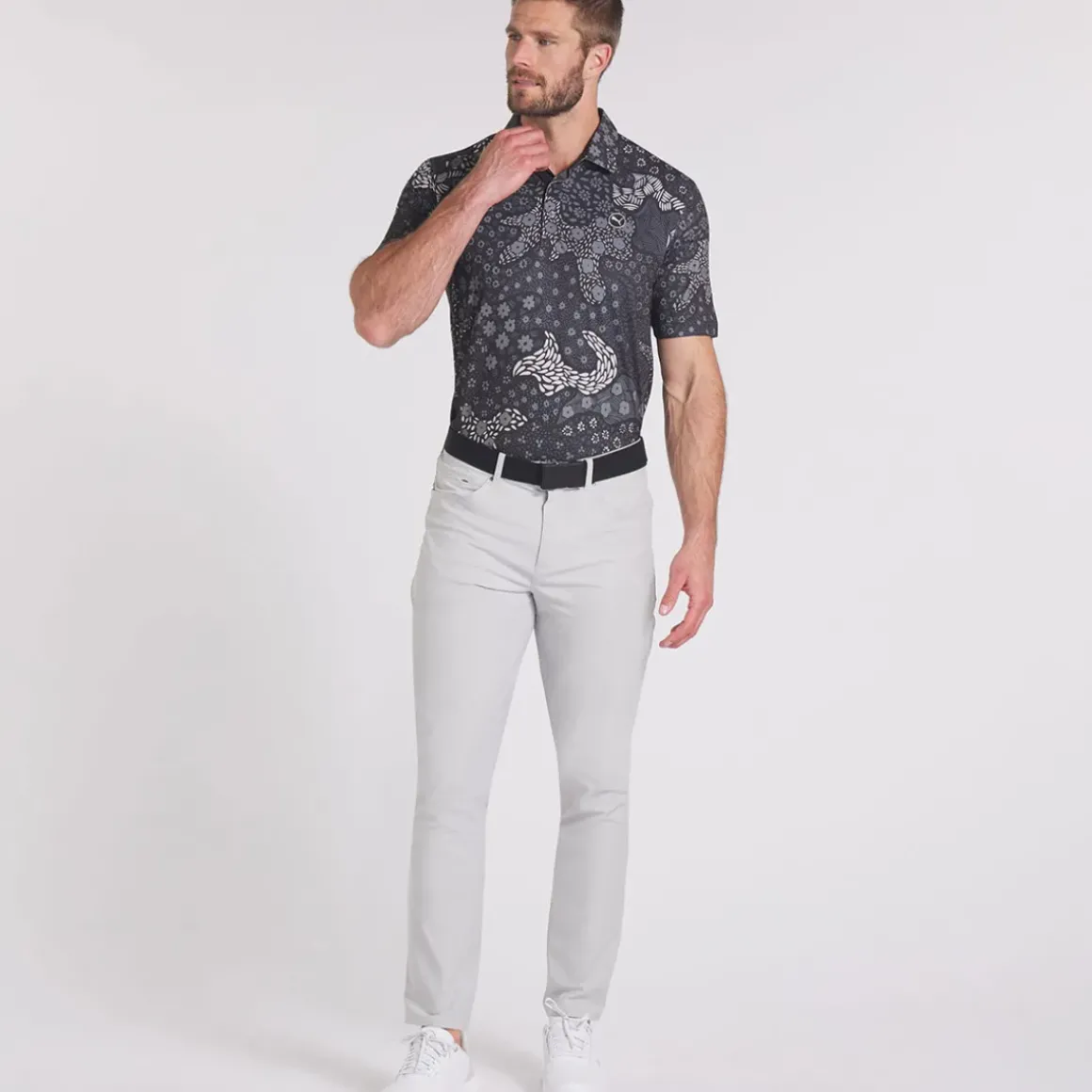 PUMA Men's CLOUDSPUN Bloom Golf Polo Shirt