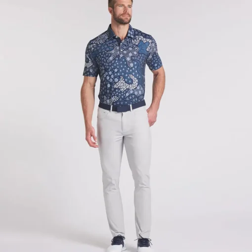 PUMA Men's CLOUDSPUN Bloom Golf Polo Shirt