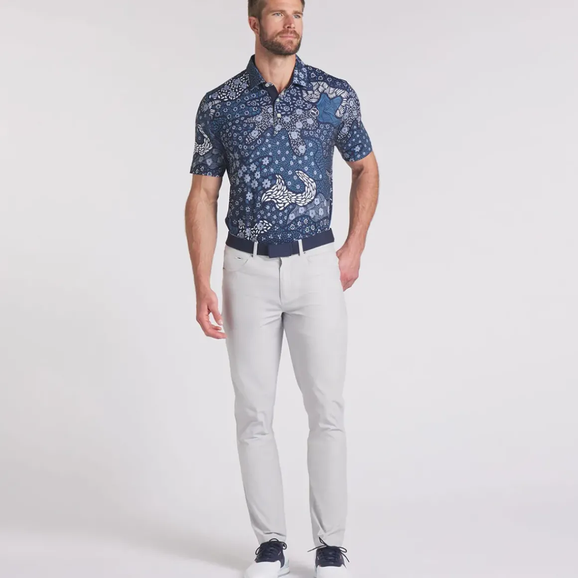 PUMA Men's CLOUDSPUN Bloom Golf Polo Shirt