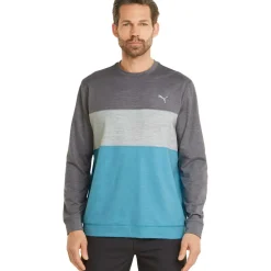 PUMA Men's CLOUDSPUN ColourCrewneck Golf Midlayer