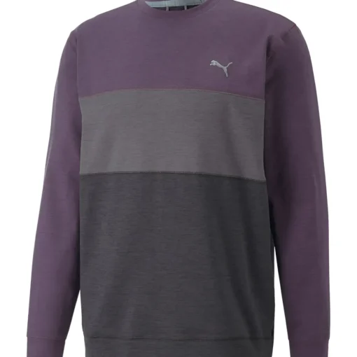 PUMA Men's CLOUDSPUN ColourCrewneck Golf Midlayer