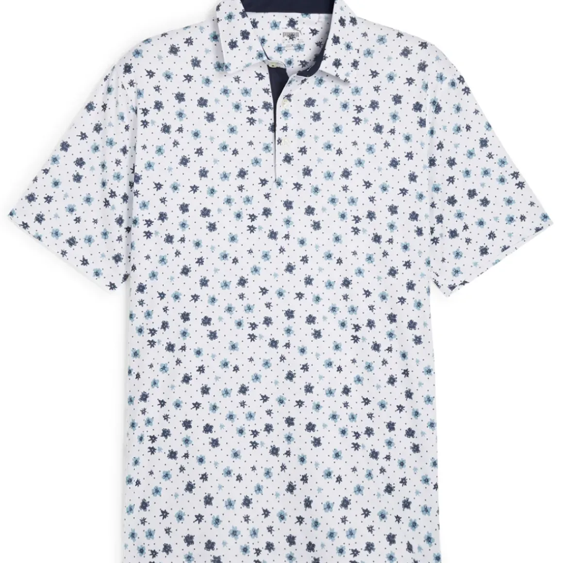 PUMA Men's CLOUDSPUN Floral Golf Polo Shirt