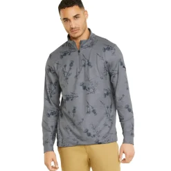 PUMA Men's CLOUDSPUN Lowlands Half Zip Golf Midlayer