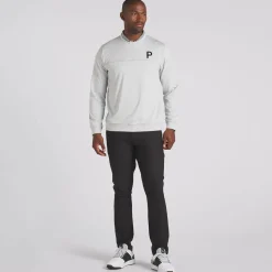 PUMA Men's CLOUDSPUN Patch Crewneck Golf Sweater