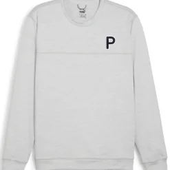 PUMA Men's CLOUDSPUN Patch Crewneck Golf Sweater