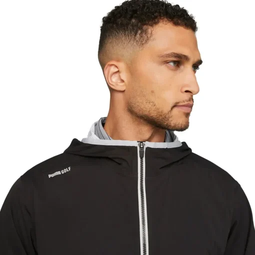 PUMA Men's DRYLBL Packable Waterproof Full Zip Golf Rain Jacket