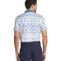 PUMA Men's Fair Isle Golf Polo Shirt