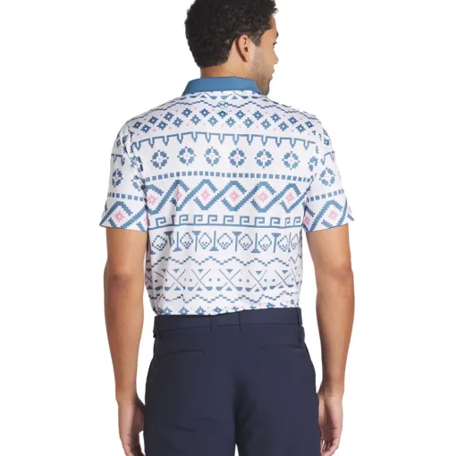 PUMA Men's Fair Isle Golf Polo Shirt
