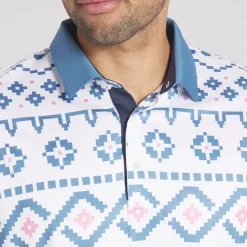 PUMA Men's Fair Isle Golf Polo Shirt