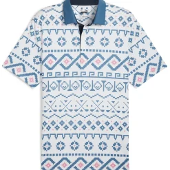 PUMA Men's Fair Isle Golf Polo Shirt