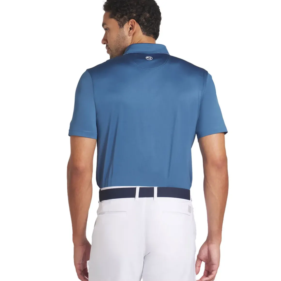 PUMA Men's Fair Isle Trim Golf Polo Shirt