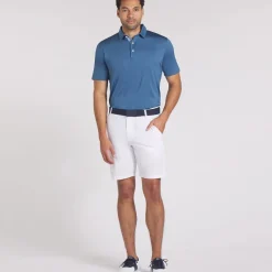 PUMA Men's Fair Isle Trim Golf Polo Shirt