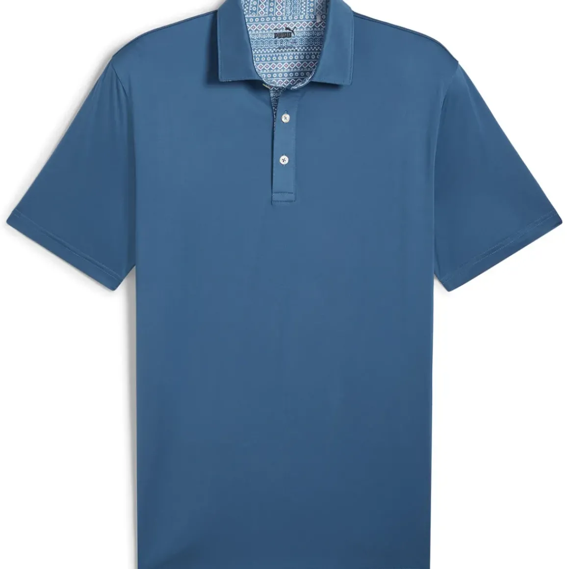 PUMA Men's Fair Isle Trim Golf Polo Shirt