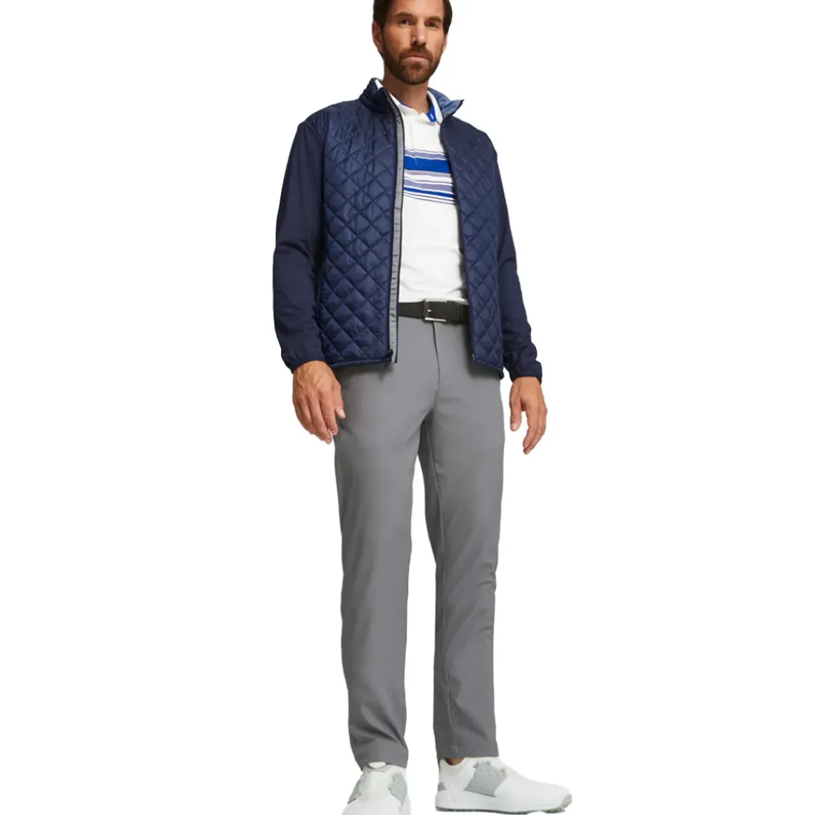 PUMA Men's Frost Quilted Full Zip Golf Jacket