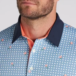 PUMA Men's Gingham Golf Polo Shirt