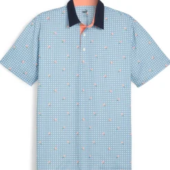 PUMA Men's Gingham Golf Polo Shirt