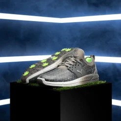 PUMA Men's IGNITE Articulate Snakeskin Waterproof Spiked Golf Shoes
