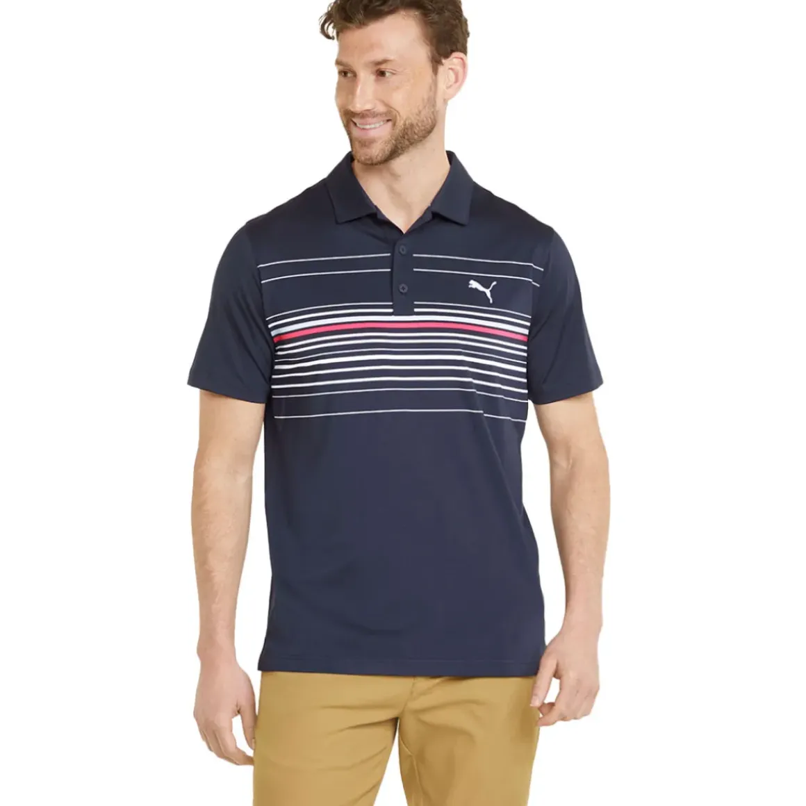 PUMA Men's MATTR Canyon Stretch Golf Polo Shirt