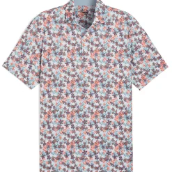 PUMA Men's MATTR Lillie Print Golf Polo Shirt
