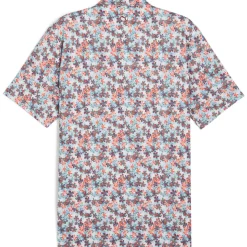 PUMA Men's MATTR Lillie Print Golf Polo Shirt