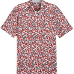 PUMA Men's MATTR Lillie Print Golf Polo Shirt