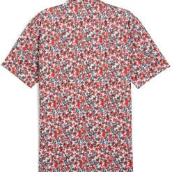 PUMA Men's MATTR Lillie Print Golf Polo Shirt