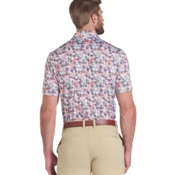 PUMA Men's MATTR Lillie Print Golf Polo Shirt