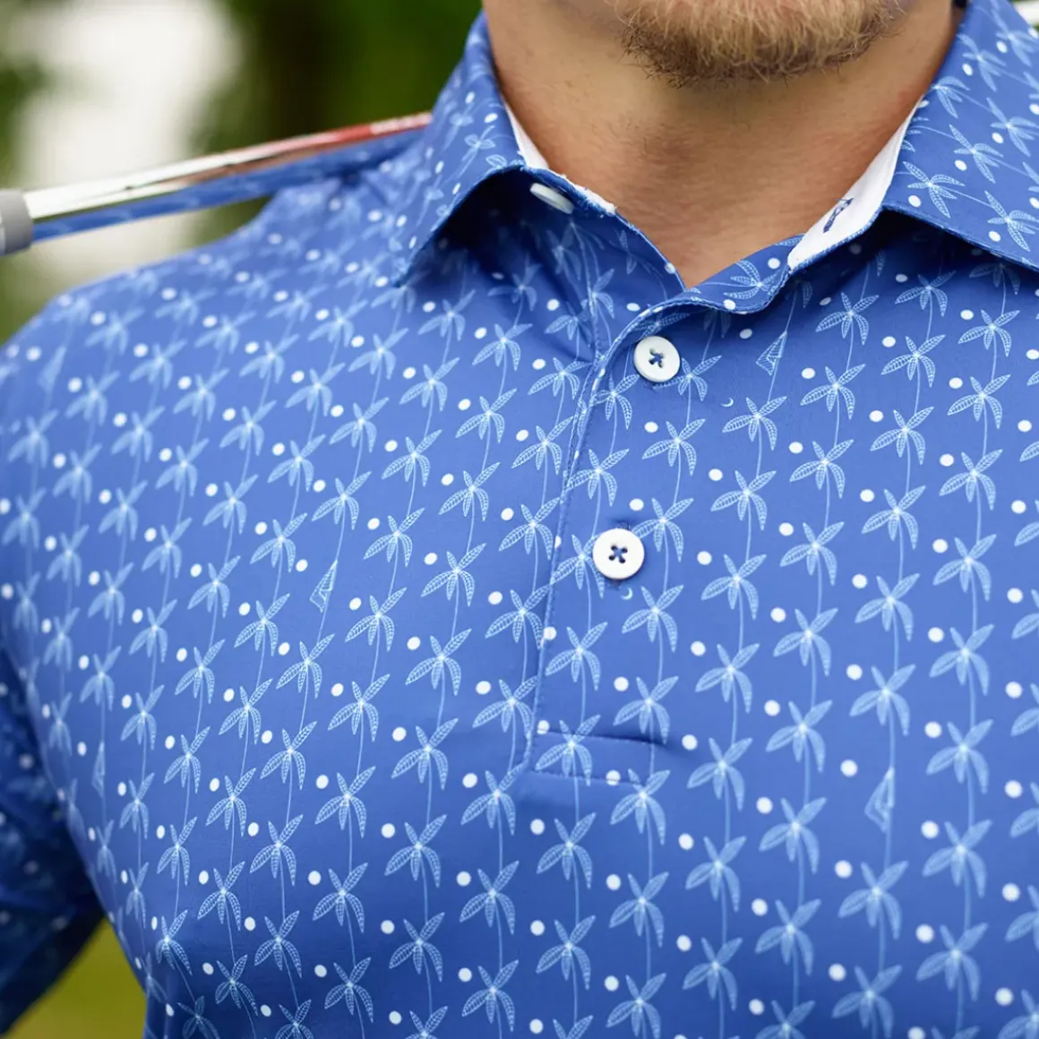 PUMA Men's MATTR Palms Golf Polo Shirt