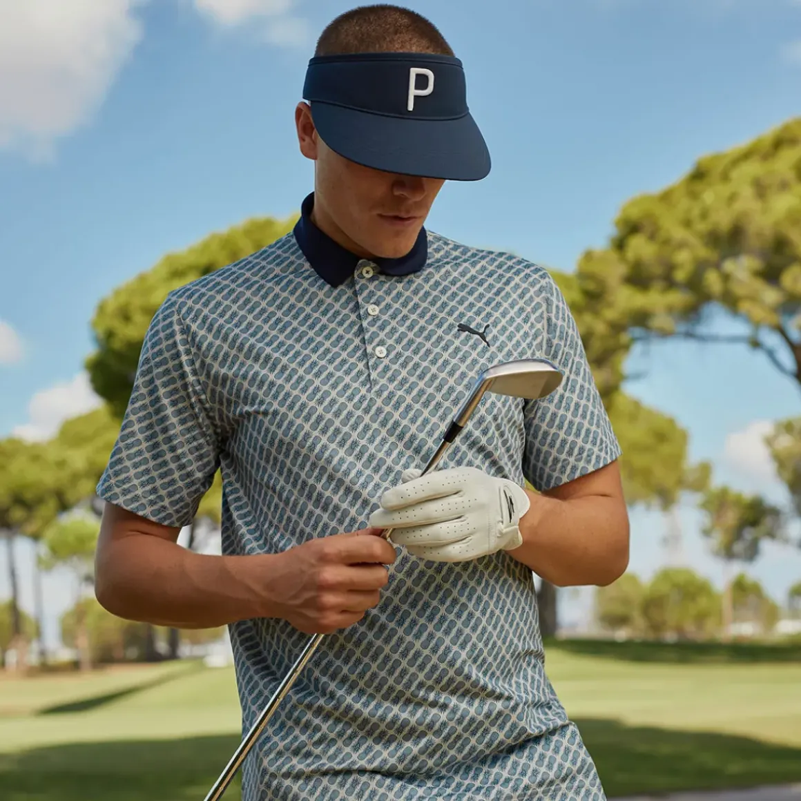 PUMA Men's MATTR Pineapples Golf Polo Shirt