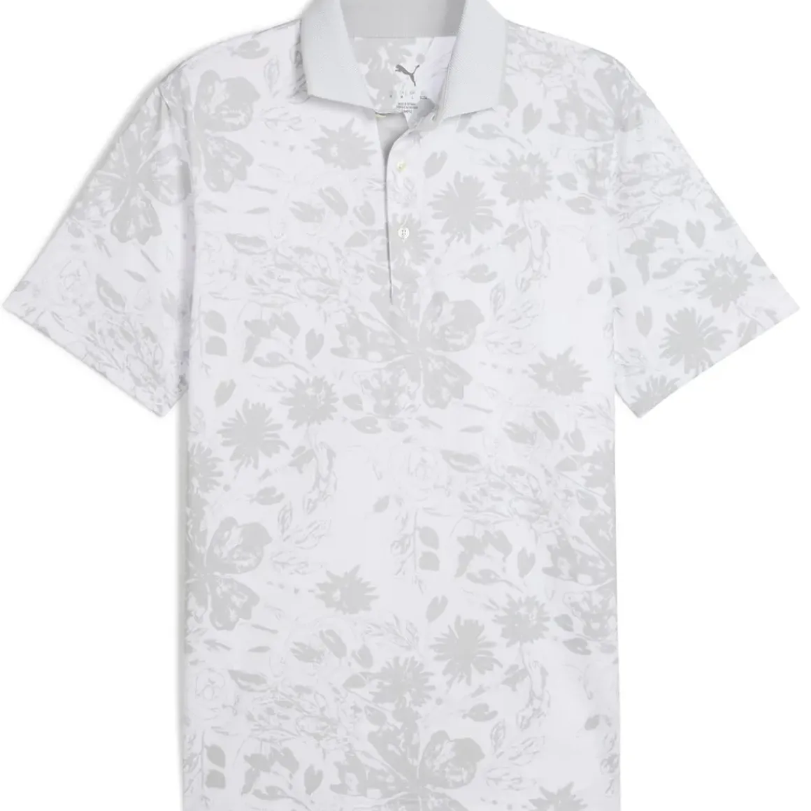 PUMA Men's MATTR Rose Print Golf Polo Shirt