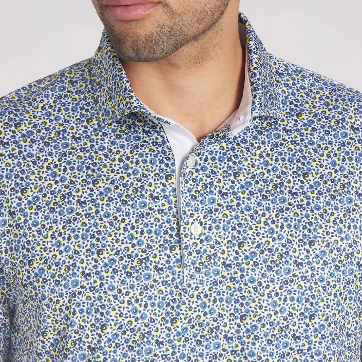 PUMA Men's MATTR Soto Print Golf Polo Shirt